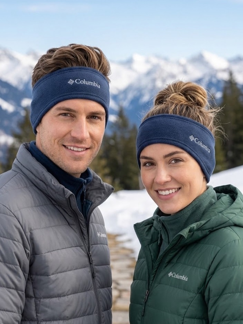Columbia Fleece Ear Warmer Headband Unisex Blue S-M NWT
